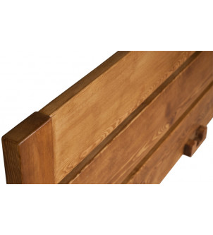 Łóżko podwójne z drewna 140cm