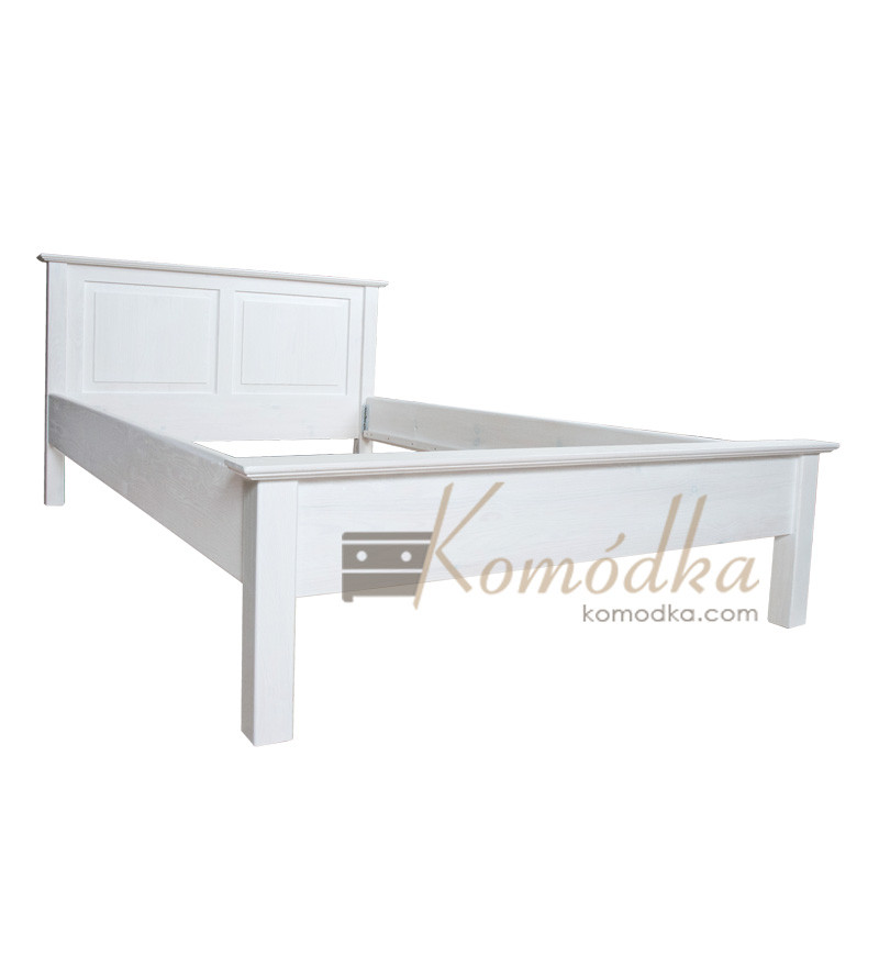 Łóżko drewniane sosnowe w białym kolorze
