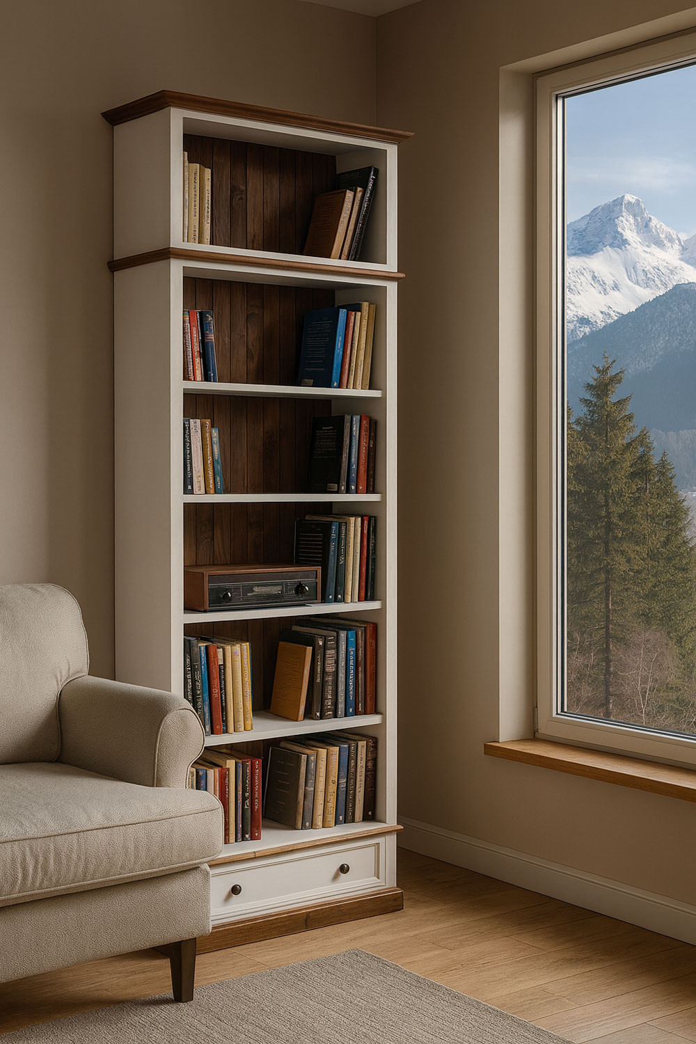 Jak głęboki powinien być regał drewniany?